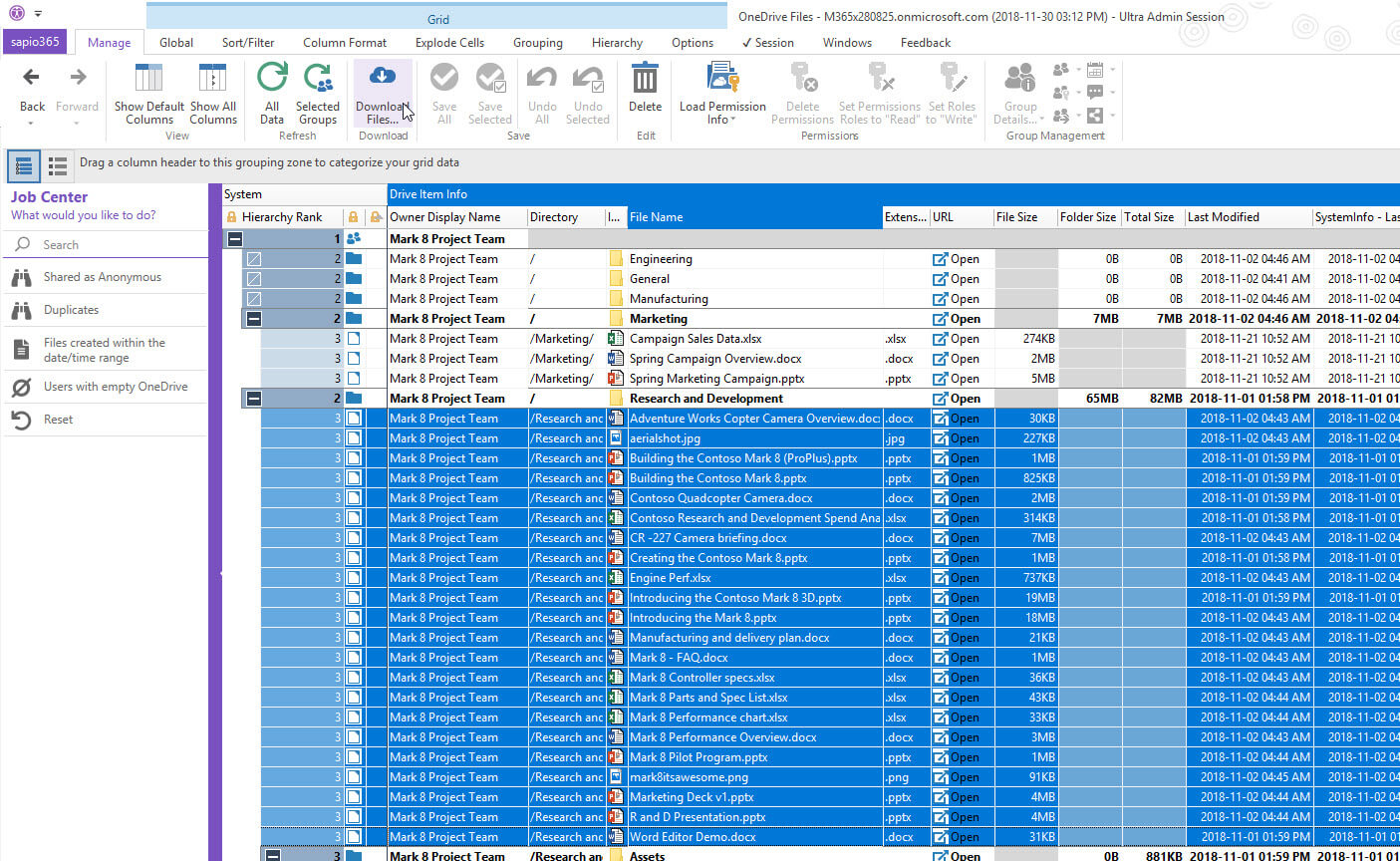 Sapio365 - Administrace OneDrive pro správce Microsoft řešení